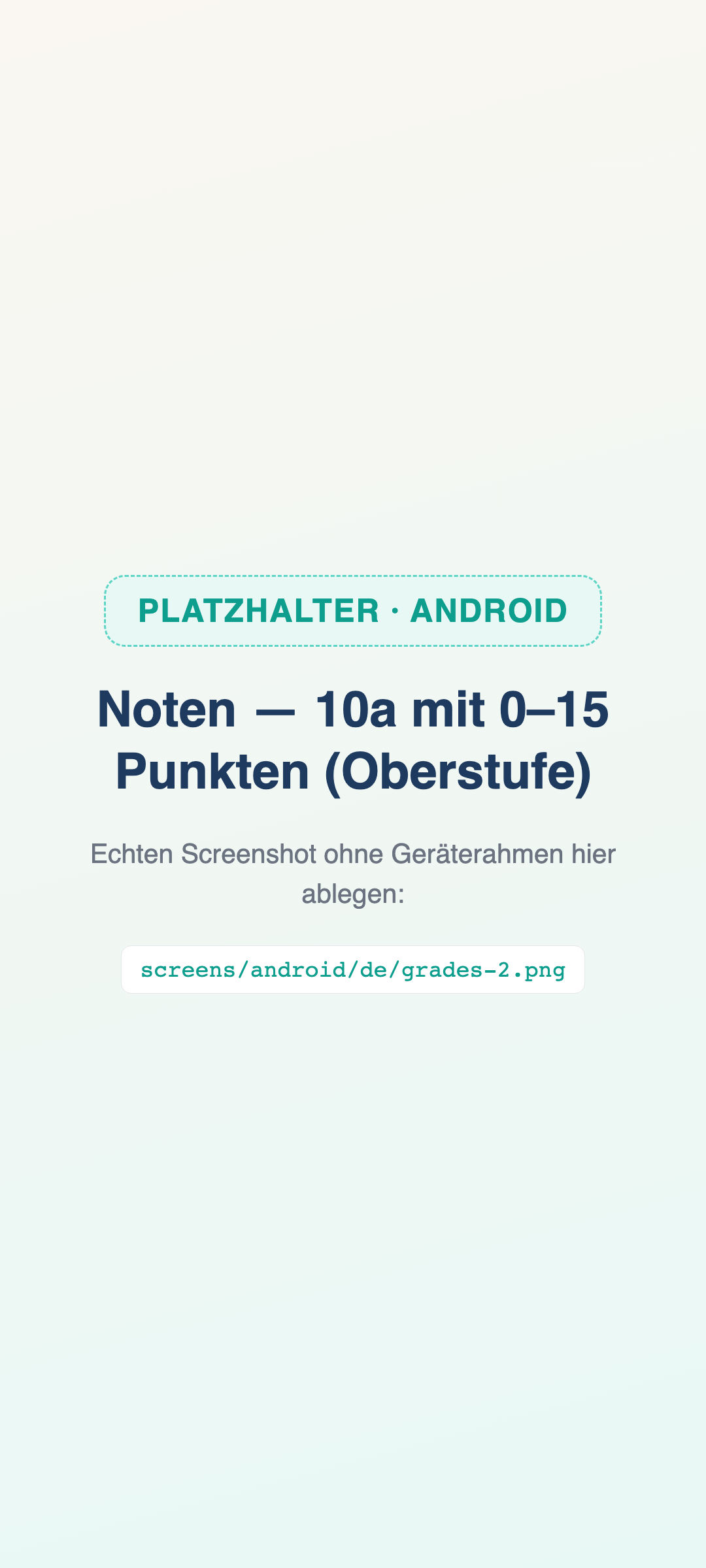 Vom Punkteschlüssel zur fertigen Note. (Bild 2 von 2)