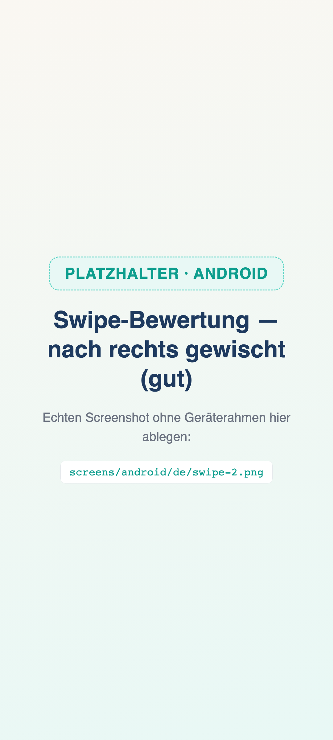 Per Swipe bewerten. (Bild 2 von 4)