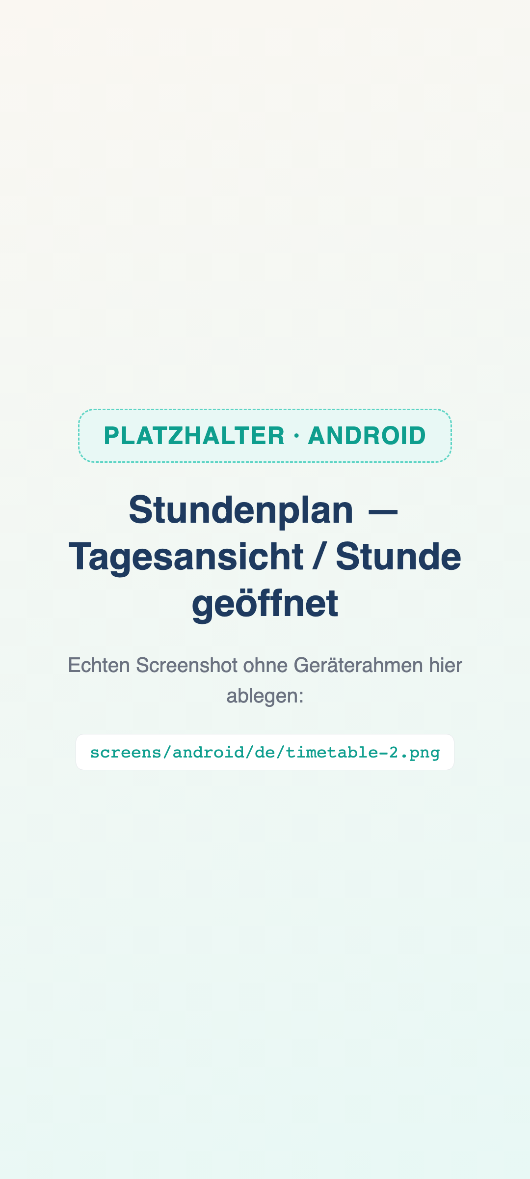 Dein Tag, schon vorbereitet. (Bild 2 von 2)